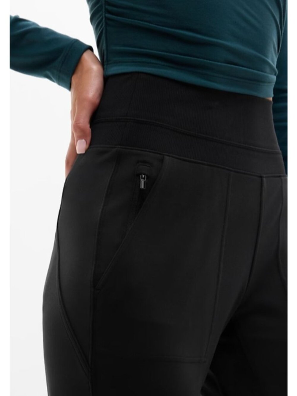 Athleta Venice High Rise Jogger Black-sz XS - Picture 3 of 12